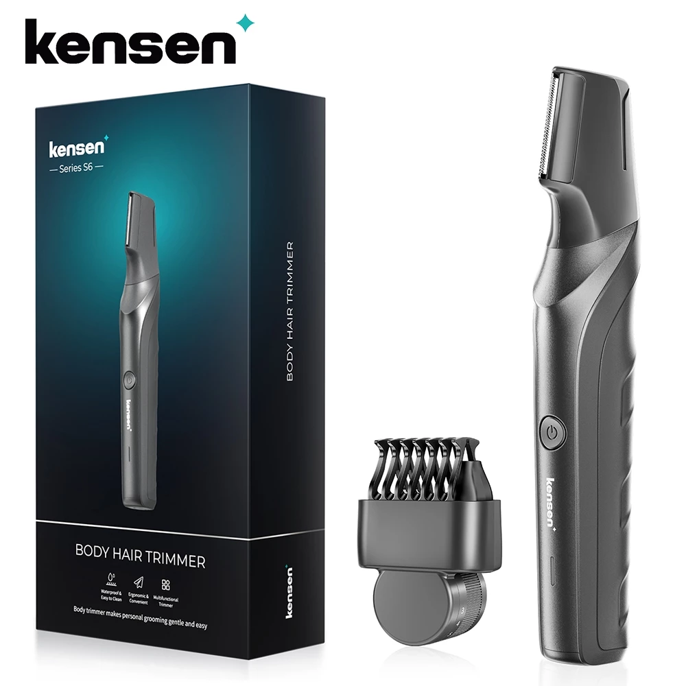 Kensen เครื่องเล็มขนน้องชาย โกนขน กำจัดขน ปลอดภัย จุดซ่อนเล้น ที่กันจอนขนตามร่างกาย Body Hair Trimmer เครื่องตัดแต่งขนบิกินี่่ เครื่องโกนหนวดส่วนส่วนตัว