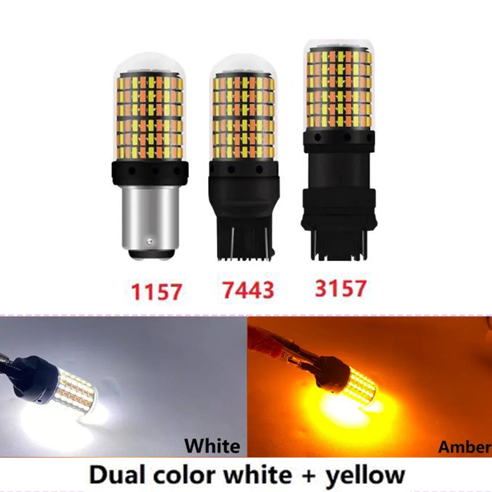 หลอดไฟเลี้ยวรถยนต์ T20 Led 7443 W21 5W 1157 BAY15D P21 5W Led T25 3157 P27 7W