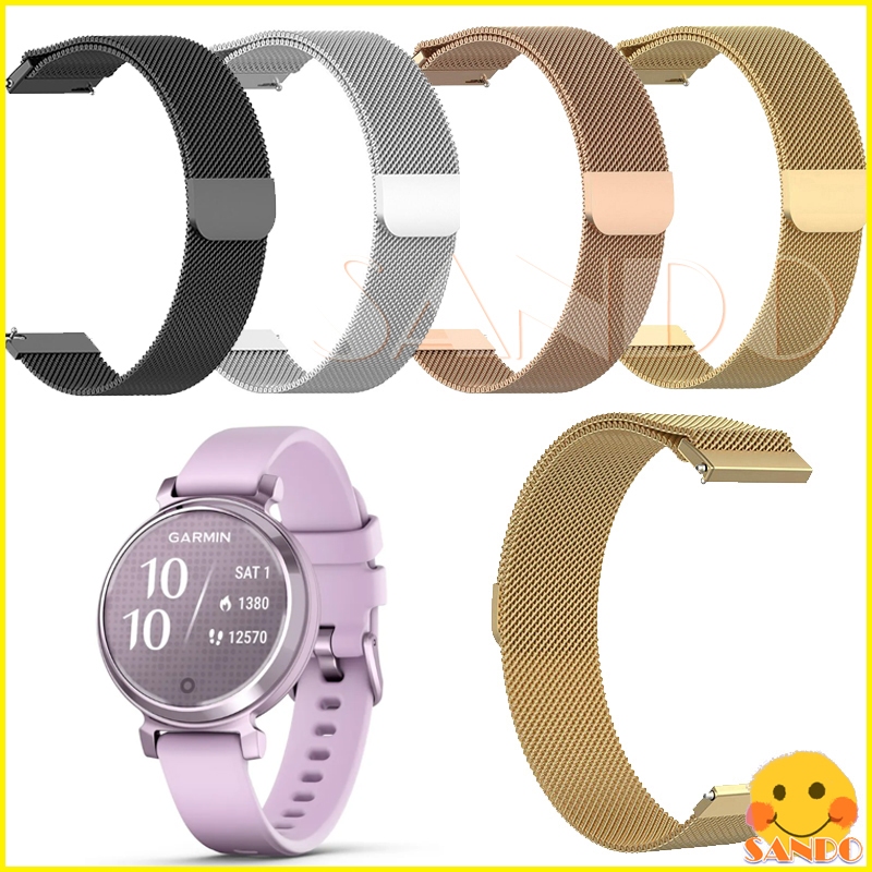 สาย Garmin Lily 2 สายนาฬิกาข้อมือ สมาร์ทวอทช์ มิลาน Garmin Lily 2 แบบเปลี่ยน อุปกรณ์เสริม Garmin Lily 2 Active watch
