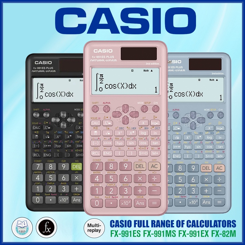 Casio เครื่องคิดเลขวิทยาศาสตร์ FX-991ES Plus FX-82MS รุ่นใหม่