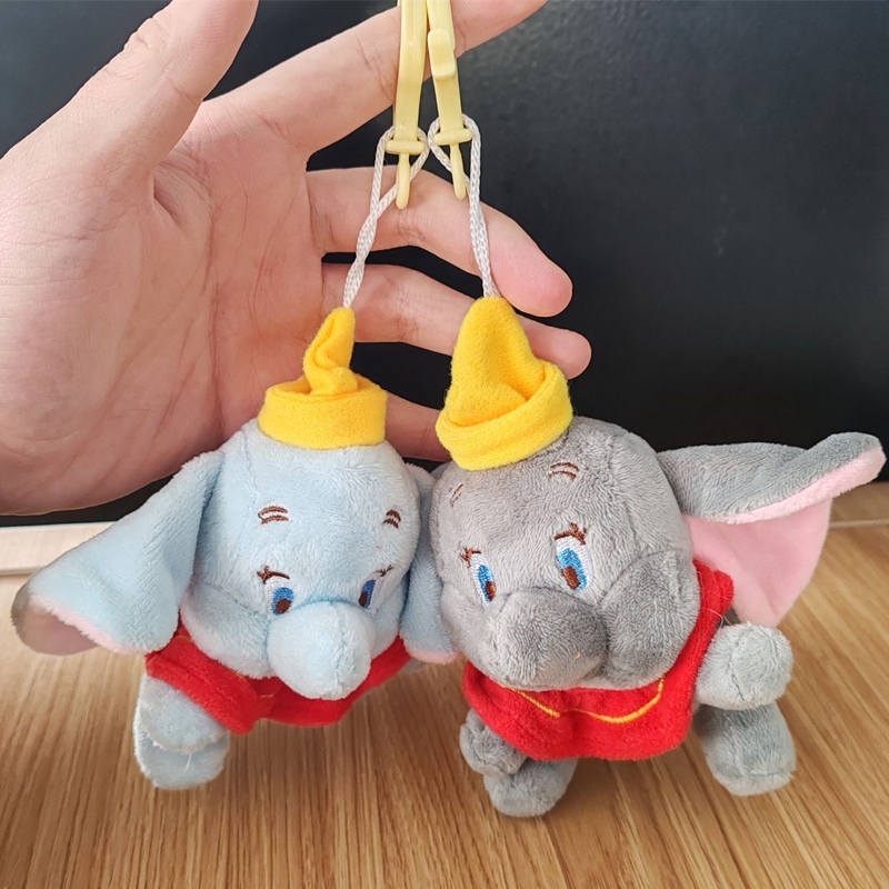 ตุ๊กตาการ์ตูนอนิเมะ Dumbo Hook Elephant Q Version ขนาด 12 ซม. ของเล่นสําหรับเด็ก ของขวัญวันเกิด คริสต์มาส