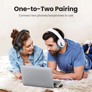 Ugreen 2-IN-1 เครื่องรับส่งสัญญาณบลูทูธ 5.2 งอได้ สําหรับเครื่องบิน ทีวี คอมพิวเตอร์ หูฟัง หูฟัง เครื่องขยายเสียงรถยนต์