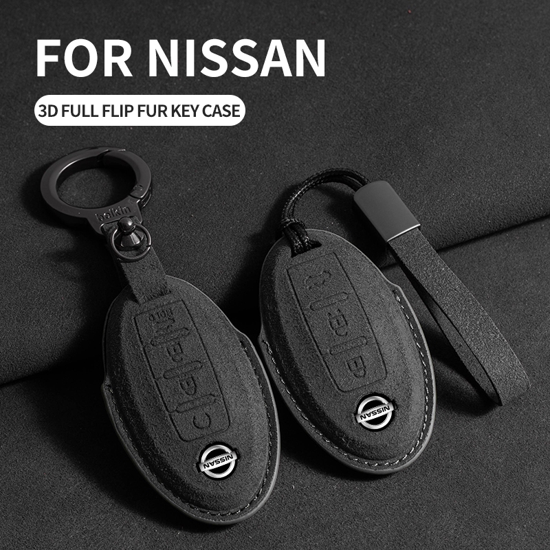 ใหม่ เคสกุญแจรีโมทรถยนต์ หนังนิ่ม 3D คุณภาพสูง สําหรับ Nissan Terra Navara Almera Patrol royale X-Trail Sylphy JUKE Livina Sentra