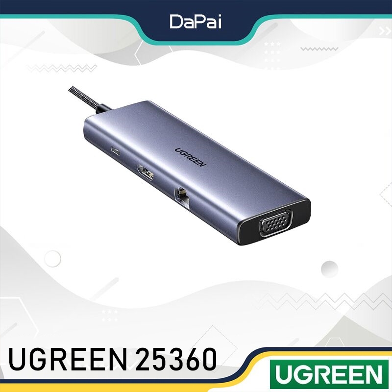 Ugreen 25360 อะแดปเตอร์สายเคเบิลเชื่อมต่อ Type-C USB-C เป็น HDMI Thunderbolt 4 1.5 ม. สําหรับแล็ปท็อ