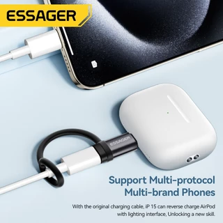 Essager 3A Type C To Los อะแดปเตอร์ สําหรับเชื่อมต่อโทรศัพท์มือถือ IP