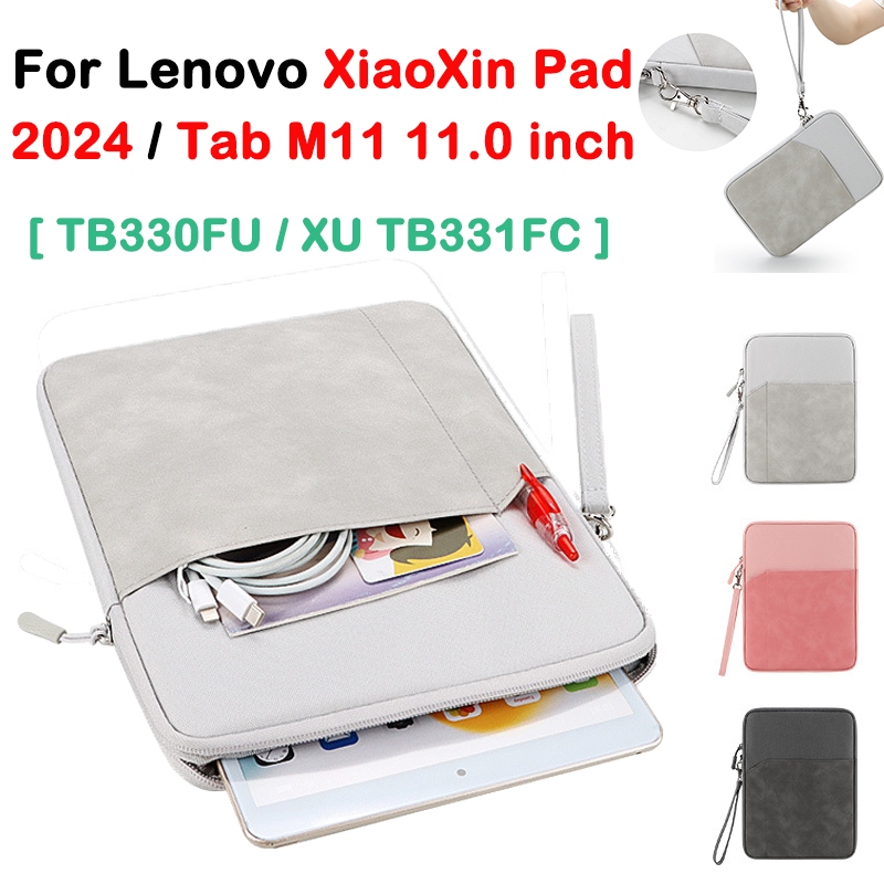 เคสกระเป๋าถือ กันกระแทก กันน้ํา มีซิป สําหรับ Lenovo Tab M11 XiaoXin Pad 2024 11.0 นิ้ว TB330FU TB33