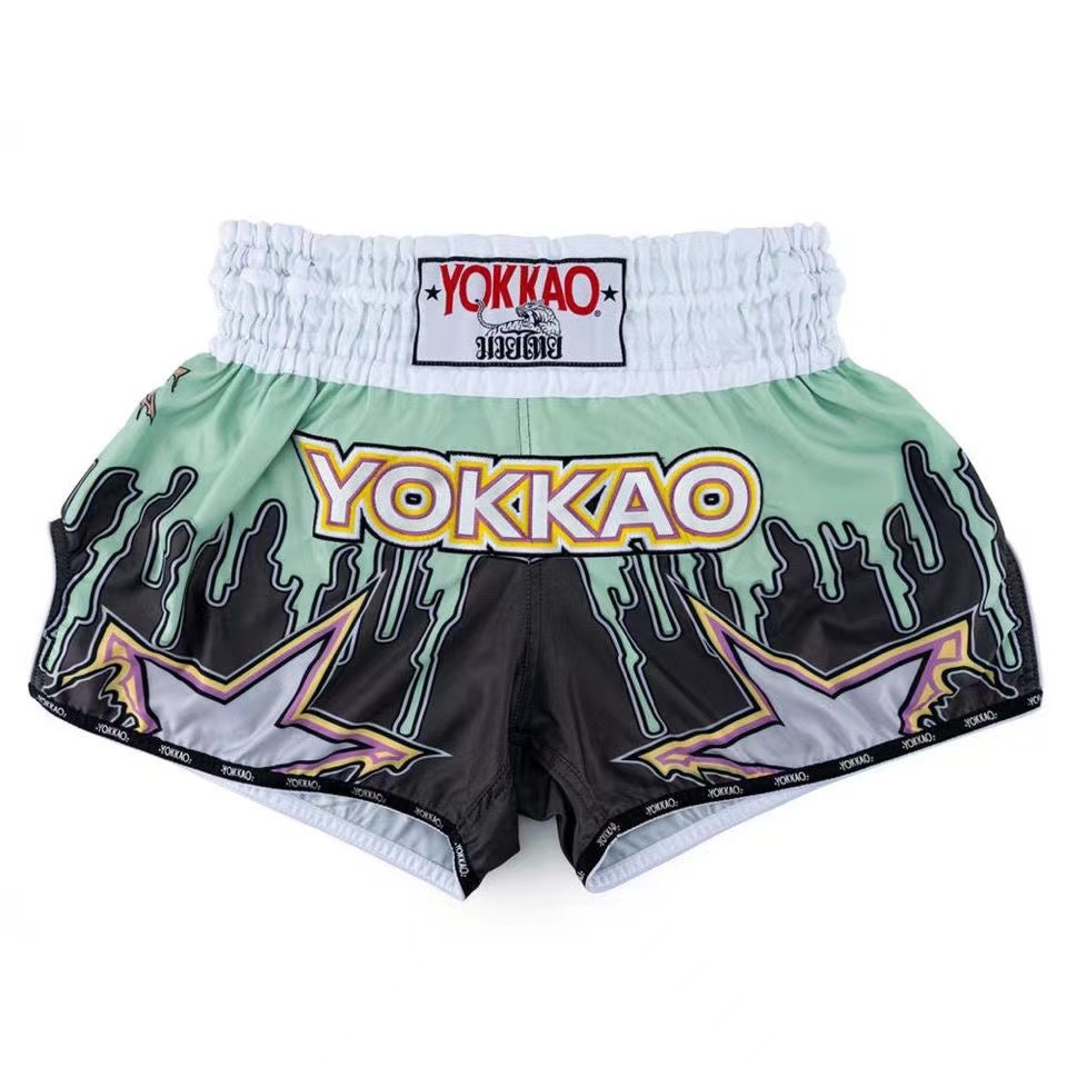 Yokkao Venom UFC ชกมวย แห้งเร็ว กีฬา กางเกงขาสั้น Sanda ต่อสู้ ผู้ชาย ผู้หญิง ฝึก เหมาะสําหรับวิ่ง ฟิตเนส ต่อสู้ กางเกงขาสั้น มวยไทย
