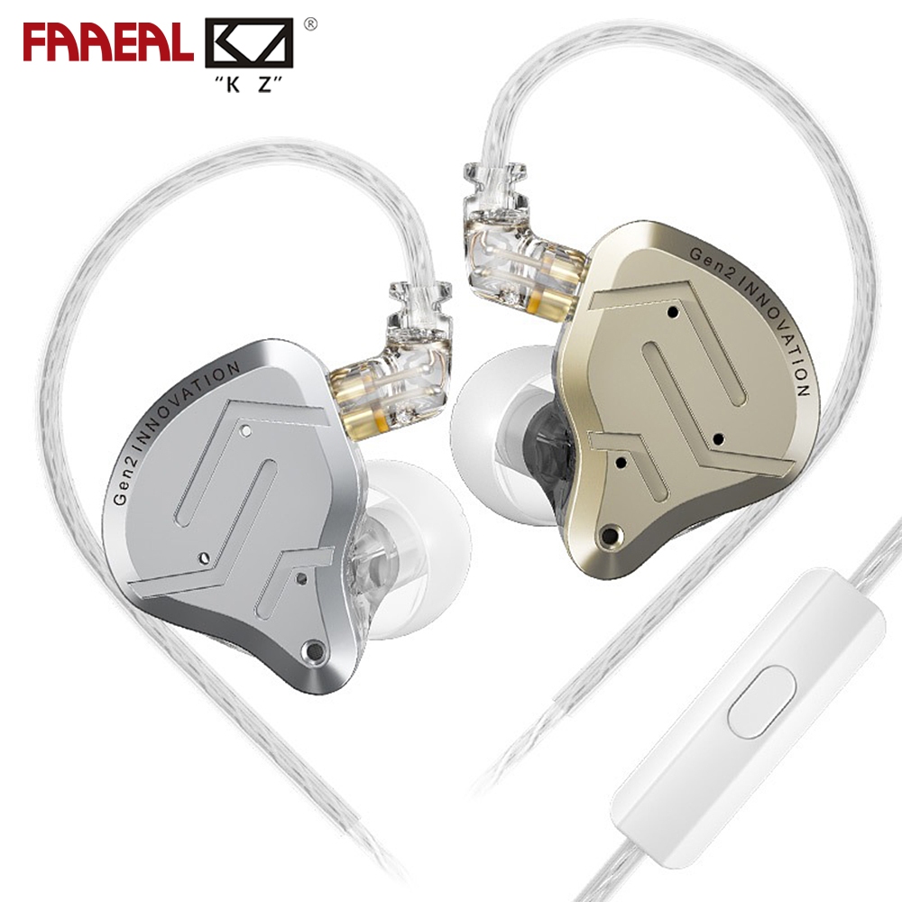FAAEAL KZ ZSN Pro 2 หูฟัง DD&BA Hybrid เทคโนโลยี HiFi In-ear Monitor หูฟังเบสที่ดี 10 มม.Super-inear Dynamic Driver ชุดหูฟังโลหะพร้อมสายเคเบิลแบบถอดเปลี่ยนได้