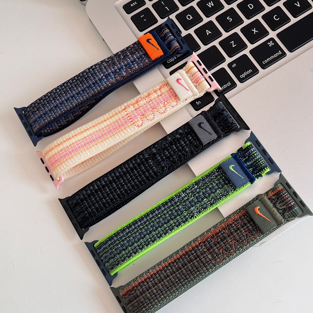 Nk สายนาฬิกาข้อมือไนล่อน น้ําหนักเบา ระบายอากาศ สําหรับ iWatch Ultra 2 49 มม. 45 มม. 41 มม. 44 มม. 40 มม. iWatch Series 9 8 7 6 5 4 SE2 - รูปที่ 2