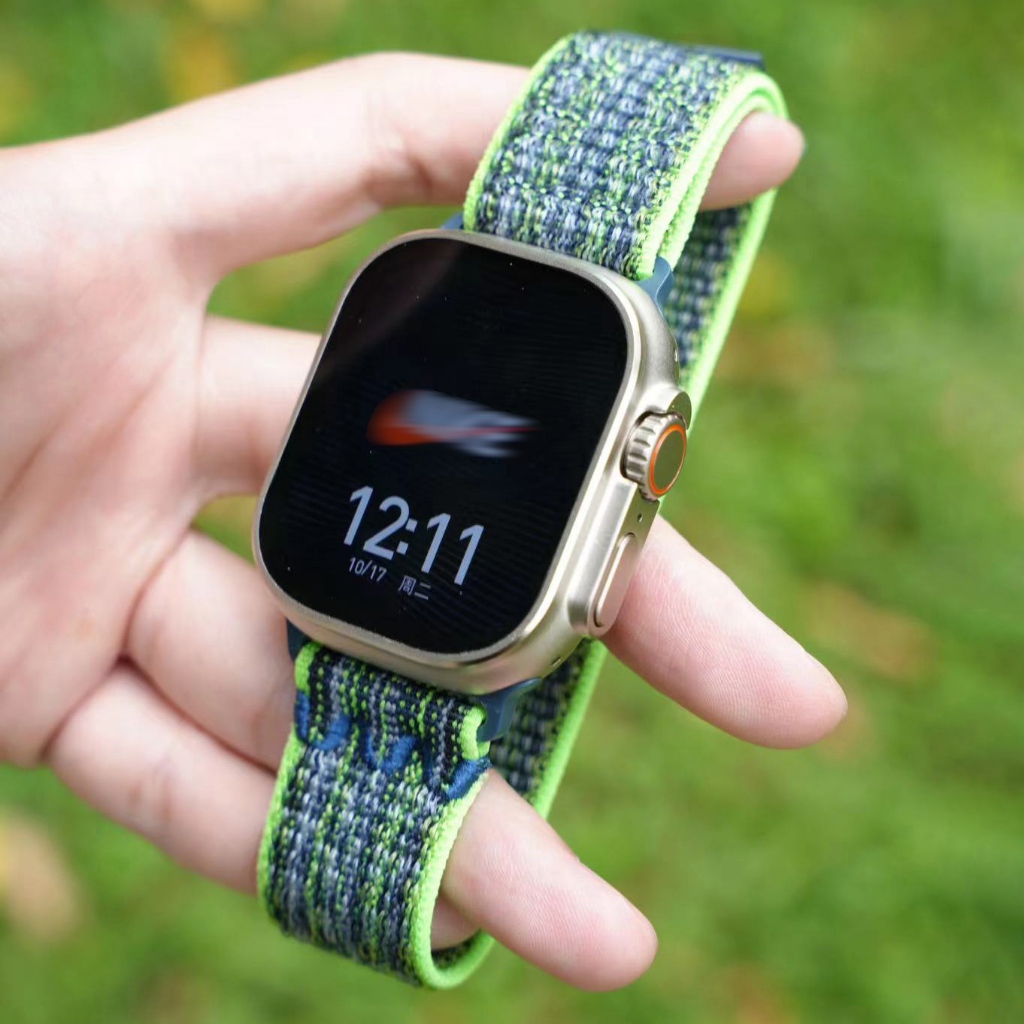 Nk สายนาฬิกาข้อมือไนล่อน น้ําหนักเบา ระบายอากาศ สําหรับ iWatch Ultra 2 49 มม. 45 มม. 41 มม. 44 มม. 40 มม. iWatch Series 9 8 7 6 5 4 SE2 - รูปที่ 3
