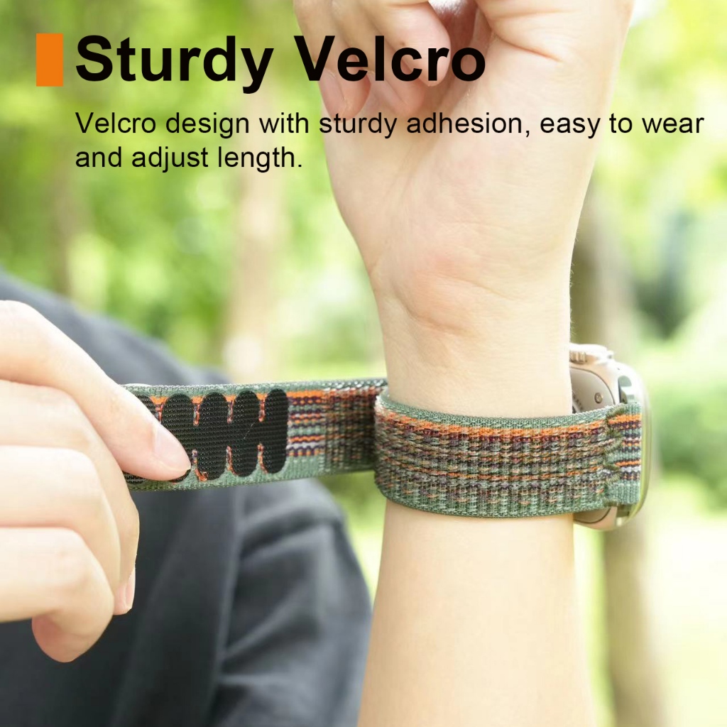 Nk สายนาฬิกาข้อมือไนล่อน น้ําหนักเบา ระบายอากาศ สําหรับ iWatch Ultra 2 49 มม. 45 มม. 41 มม. 44 มม. 40 มม. iWatch Series 9 8 7 6 5 4 SE2 - รูปที่ 6