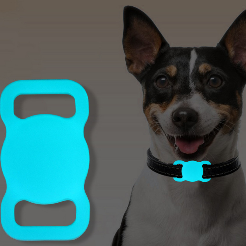  เคสซิลิโคน GPS เรืองแสง ป้องกันการสูญหาย สําหรับสัตว์เลี้ยง สุนัข แมว Apple AirTags