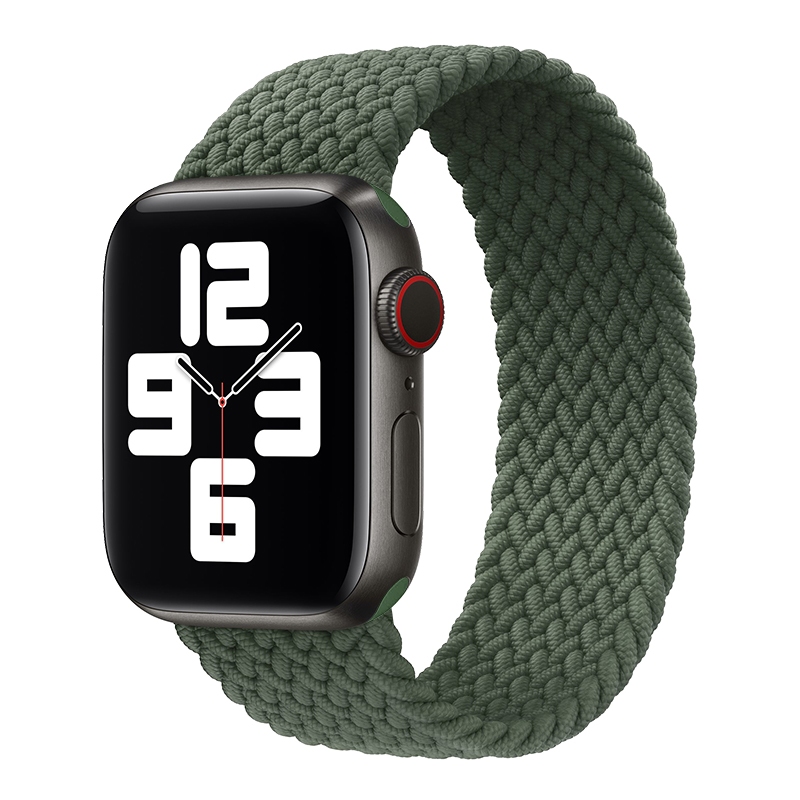 Iwatch. สายนาฬิกาข้อมือไนล่อนถัก ทรงกลม สําหรับ Apple Watch Iwatch 6 5 4 7