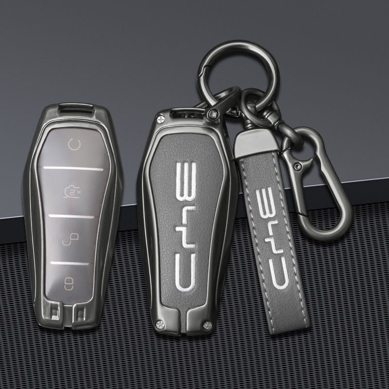 [พร้อมส่ง] Byd เคสกุญแจรถยนต์ หนังอัลลอย คุณภาพสูง สําหรับ Atto 3 Dolphin Yuan plus
