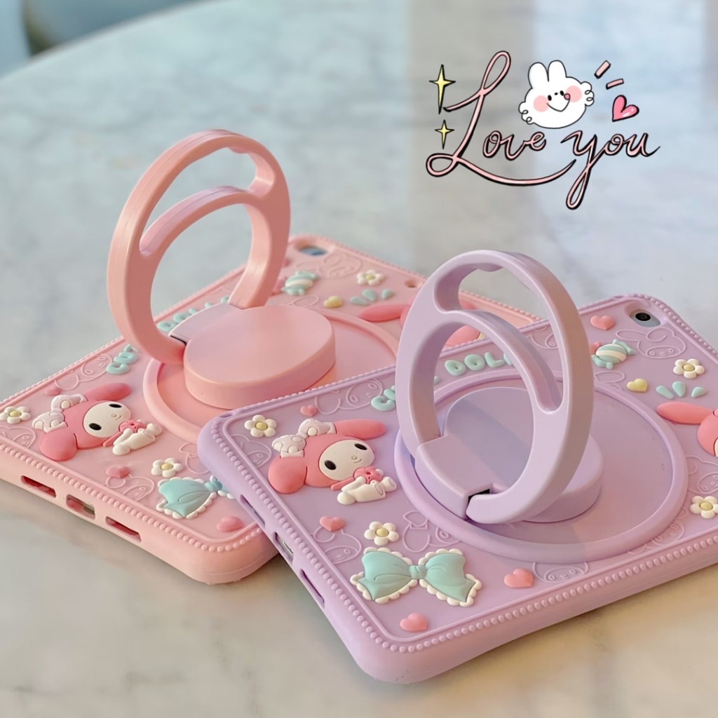 เคสซิลิโคนนิ่ม TPU ลายกระต่าย พร้อมสายคล้อง สําหรับ iPad Gen11 A16 Air 11 M2 M3 2024 10th Gen 10.9 9th 8th 7th Gen 10.2 6th Gen 9.7 2018 Air 10.9 10.5 Pro 11 Mini 6 5 4 3 2 1 Gen10 Gen9 Gen8 Gen7 Gen6 ราคา ถูกที่สุด ดีลบีเคเค แกลเลอรีภาพที่ 3