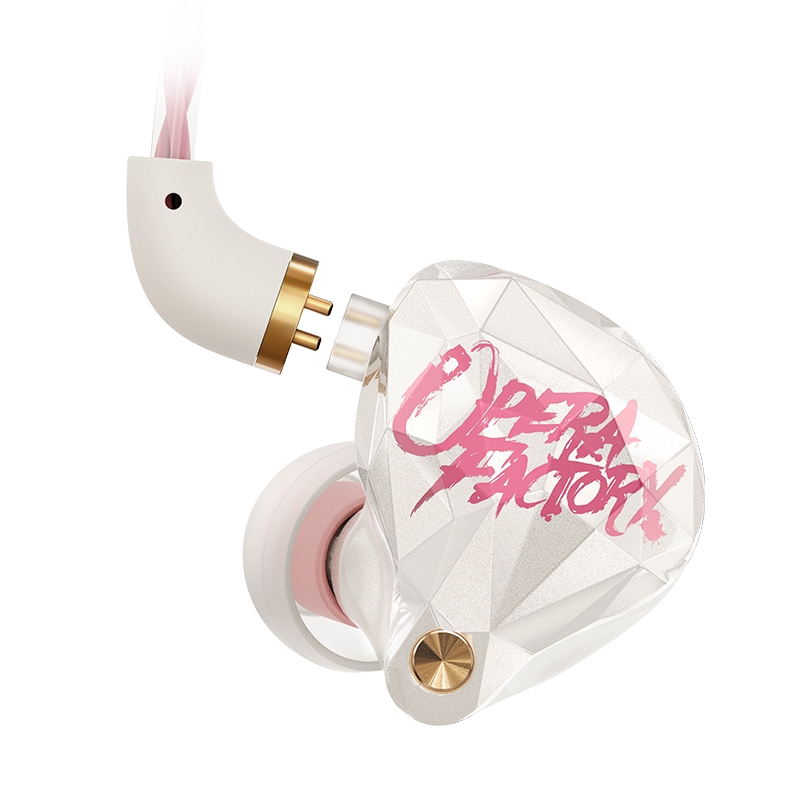 Whizzer OperaFactory OS1 Beat In-ear Monitor 10 มม. กราฟีนไดอะแฟรมหูฟังไดนามิกหูฟังไฮไฟเบสป๊อปเอียร์บัดพร้อมสาย OFC 5N