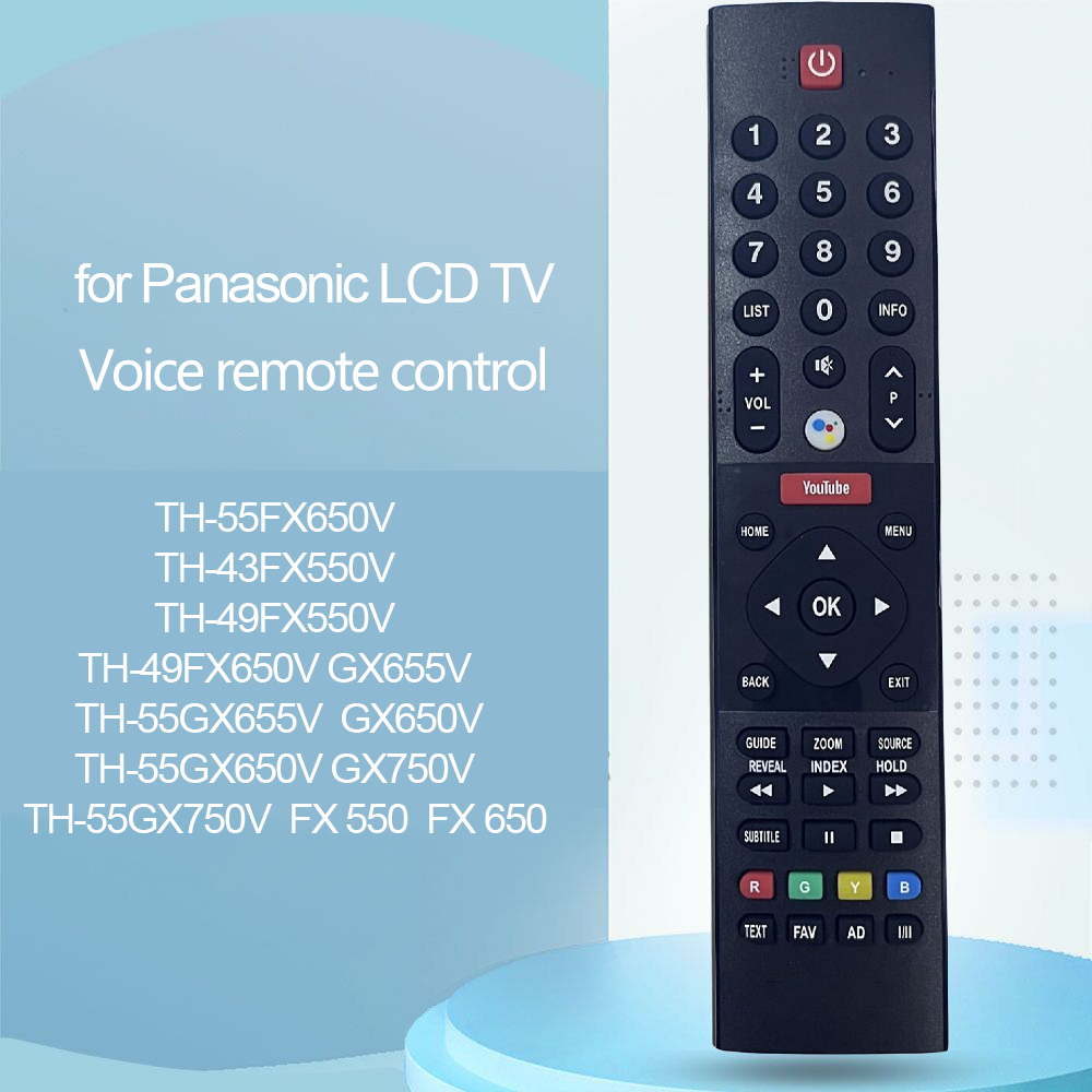 Remote รีโมททีวี FOR Panasonic LCD TV เสียงพูด YOUTUBE TH-55FX650V TH-43FX550V TH-49FX550V TH-49FX650V GX655V  TH-55GX655V  GX650V TH-55GX650V GX750V  TH-55GX750V  FX 550  FX 650