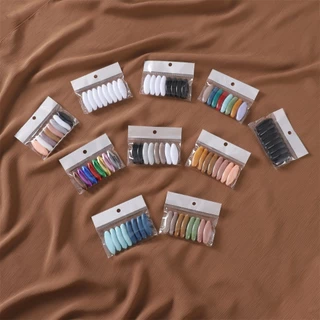 8 ชิ้น / เซต เข็มกลัดพลาสติก สีพื้น เพื่อความปลอดภัย แพ็คถุง เข็ม เข็มกลัดฮิญาบ กลัดเด็ก