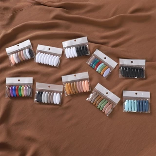 8 ชิ้น / เซต เข็มกลัดพลาสติก สีพื้น เพื่อความปลอดภัย แพ็คถุง เข็ม เข็มกลัดฮิญาบ กลัดเด็ก