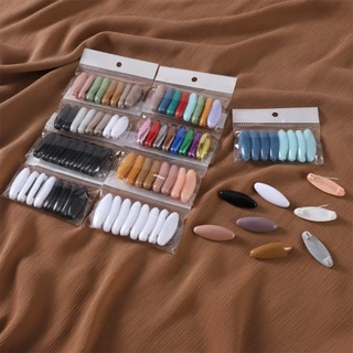 8 ชิ้น / เซต เข็มกลัดพลาสติก สีพื้น เพื่อความปลอดภัย แพ็คถุง เข็ม เข็มกลัดฮิญาบ กลัดเด็ก