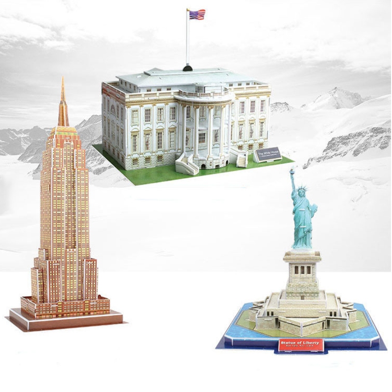 ของเล่นตัวต่อ 3D รูปปั้นสถาปัตยกรรมโลกแห่งเสรีภาพ ของเล่นเสริมการเรียนรู้เด็ก - รูปที่ 4