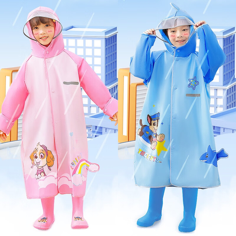 ใหม่ 24 ปี Paw Patrol !! เสื้อกันฝนเด็ก ผ้าหนา
