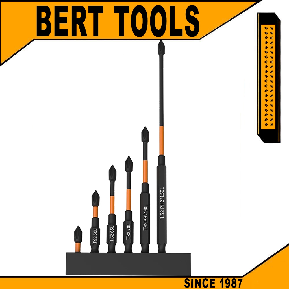 BERT🇹🇭｜ชุดดอกไขควง ชุดดอกไขควงกระแทกแม่เหล็ก PH2 S2 ดอกไขควง