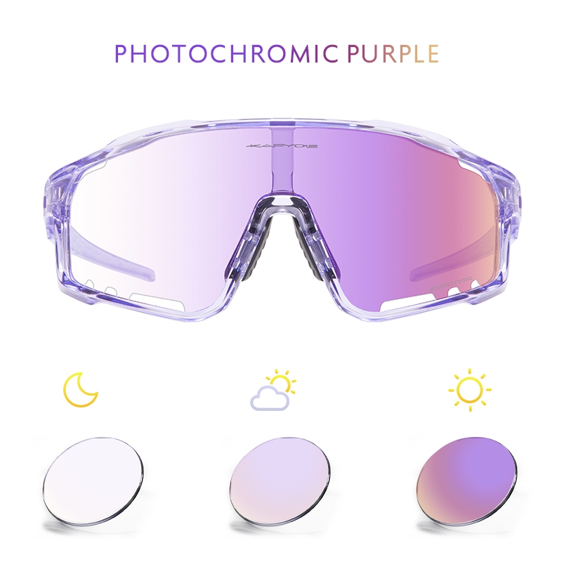 Kapvoe แว่นตากันแดด UV400 เปลี่ยนสีได้ สีเหลือง เหมาะกับการขี่จักรยาน เล่นกีฬา กลางแจ้ง สําหรับผู้ชาย