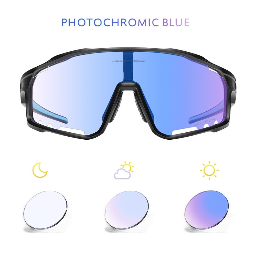 Kapvoe แว่นตากันแดด UV400 เปลี่ยนสีได้ สีเหลือง เหมาะกับการขี่จักรยาน เล่นกีฬา กลางแจ้ง สําหรับผู้ชาย