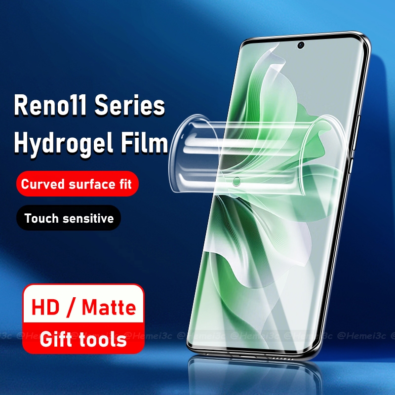 สําหรับ OPPO Reno 11 Reno11 Pro 5G ด้านหน้า / ด้านหลัง HD / เคลือบด้าน ครอบคลุม นิ่ม TPU ป้องกันหน้าจอ