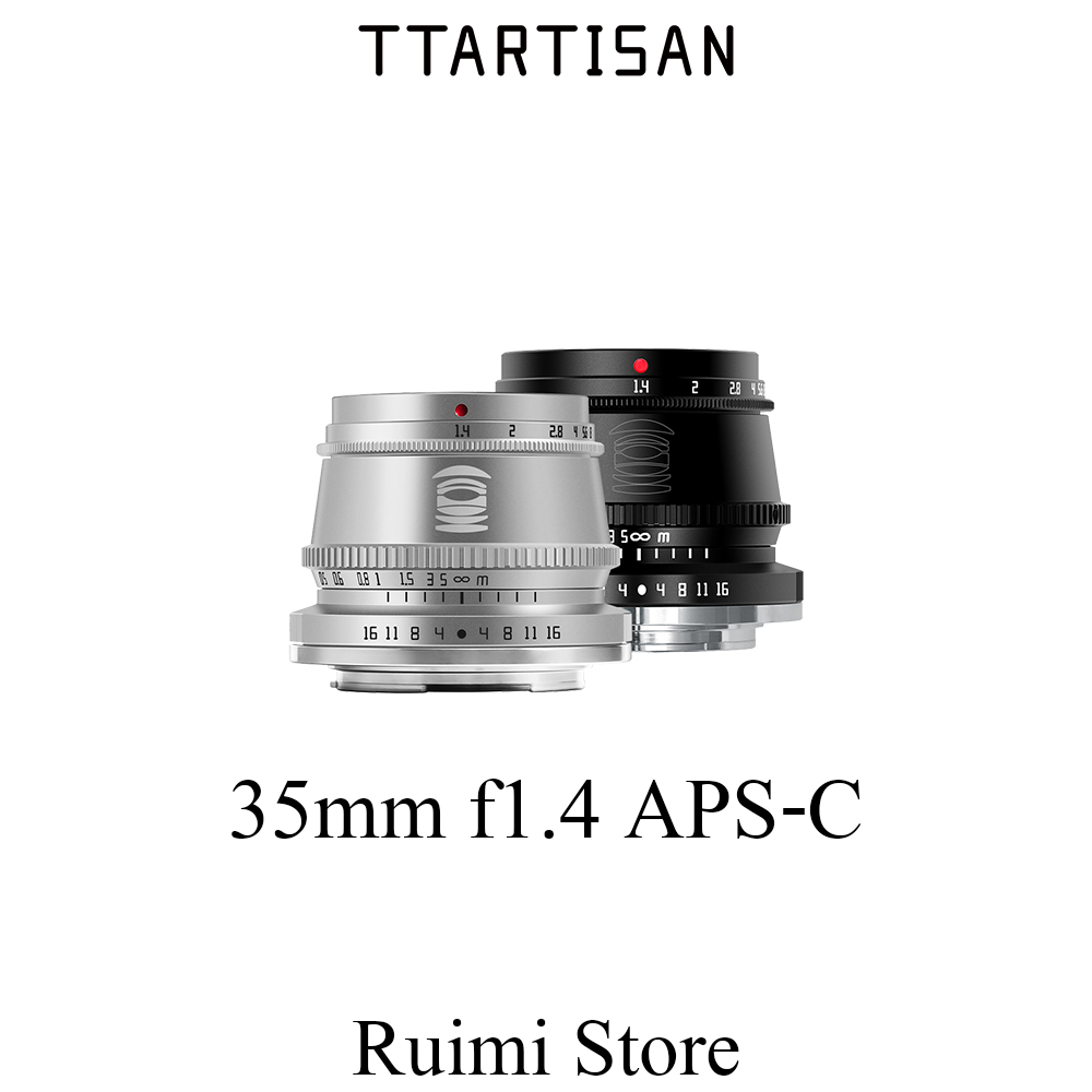 TTArtisan 35mm F1.4 โฟกัสแบบแมนนวลโฟกัส APS-C เลนส์กล้อง สำหรับ E/ X/M43/ M/L/ Z Mount Cameras