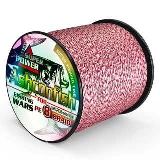 Ashconfish 100 เมตร ถัก8 เส้นจุด สายตกปลาถัก Dyneema สาย PE สายที่มองไม่เห็น