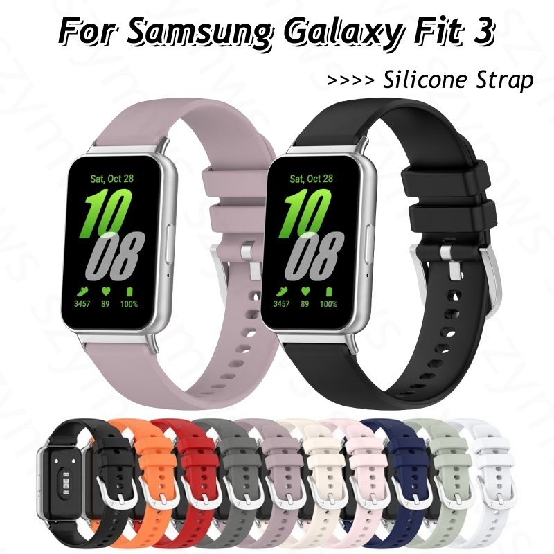 สายนาฬิกาข้อมือ ซิลิโคนนิ่ม แบบเปลี่ยน สําหรับ Samsung Galaxy Fit 3 Samsung Galaxy fit3