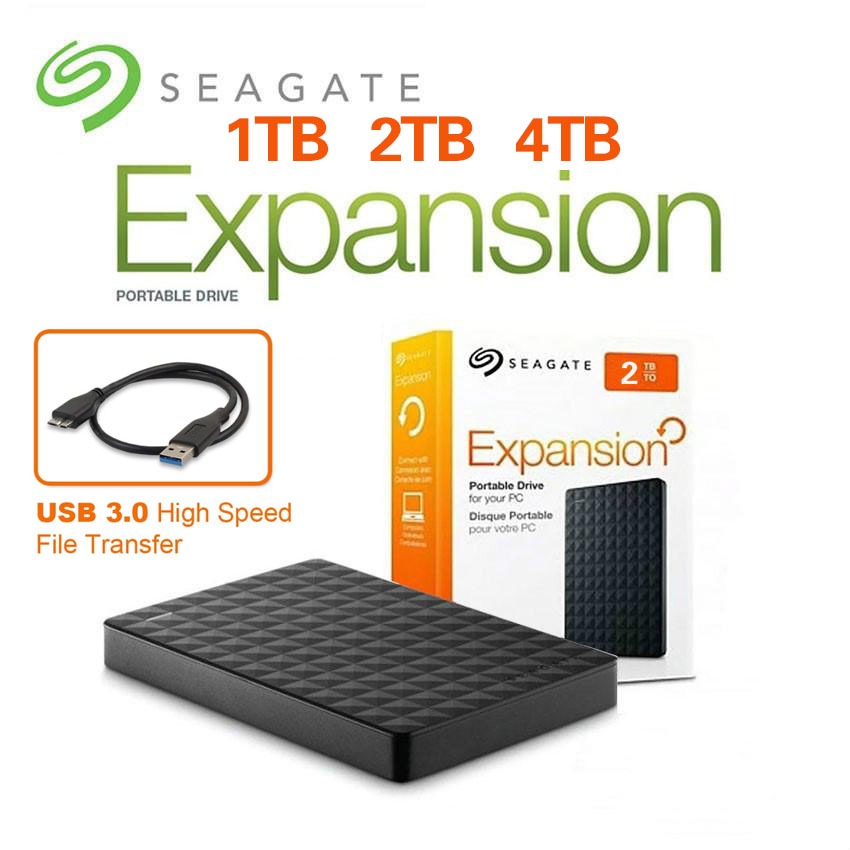 Seagate HDD External harddisk 1TB/2TB/4TB ฮาร์ดดิสพกพา Seagate HDD 1TB/2TB USB3.0 ความจุสูง