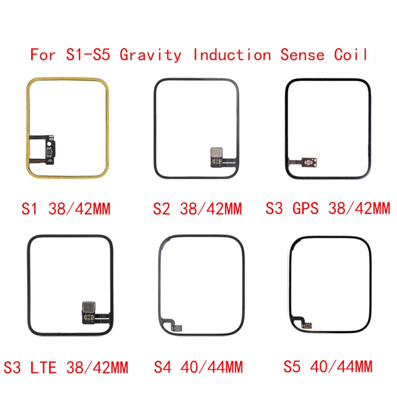 Force 3D Touch Flex Cable สําหรับ Apple Watch Series 1 2 3 4 5 SE S5 S2 S3 S4 Gravity Induction Sense Coil Cellular 38 42 40 44 มม.