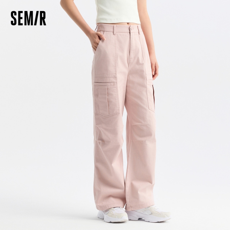 Semir กางเกงขายาวลําลอง ผ้าฝ้ายแท้ ทรงหลวม เข้ากับทุกการแต่งกาย แฟชั่นฤดูร้อน สําหรับสตรี 2024