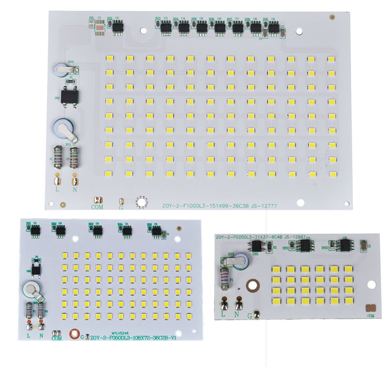 Ac220v ชิป LED 100W 50W 20W SMD2858 ลูกปัดไม่จําเป็นต้องไดร์เวอร์ไฟ LED อุปกรณ์เสริมสําหรับ Floodlights