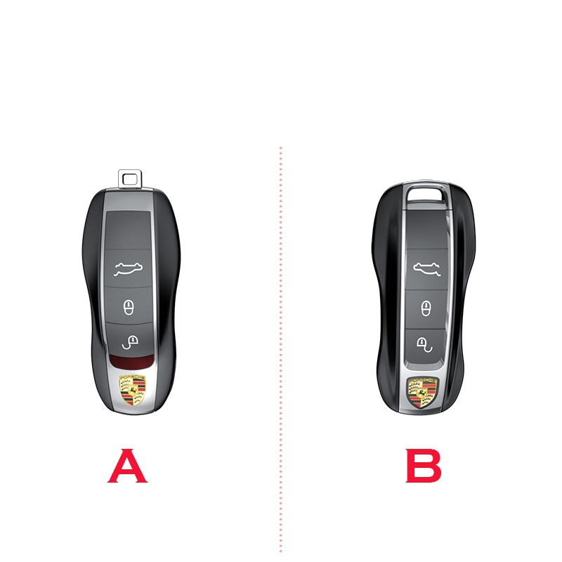 ✨พร้อมส่ง✨Porsche New Key Shell Cayenne Matte Grey Solid Color Key Shell Iceberry Powder Panamera Macan 911 Taycan 718 - รูปที่ 7