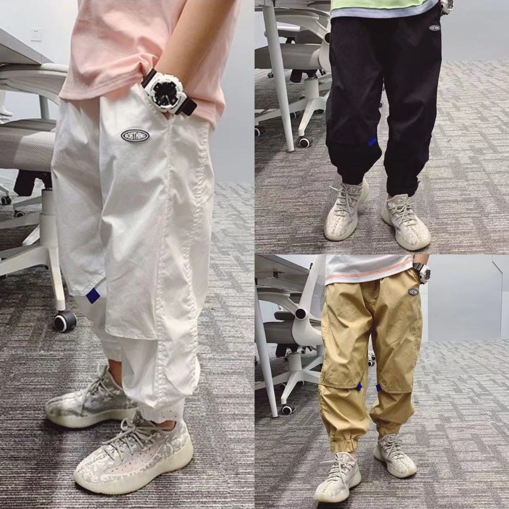 【พร้อมส่ง】กางเกงเลกกิ้งลําลอง ทรงหลวม ขนาดกลาง และขนาดใหญ่ สําหรับเด็กผู้ชาย อายุ 3-12 ปี