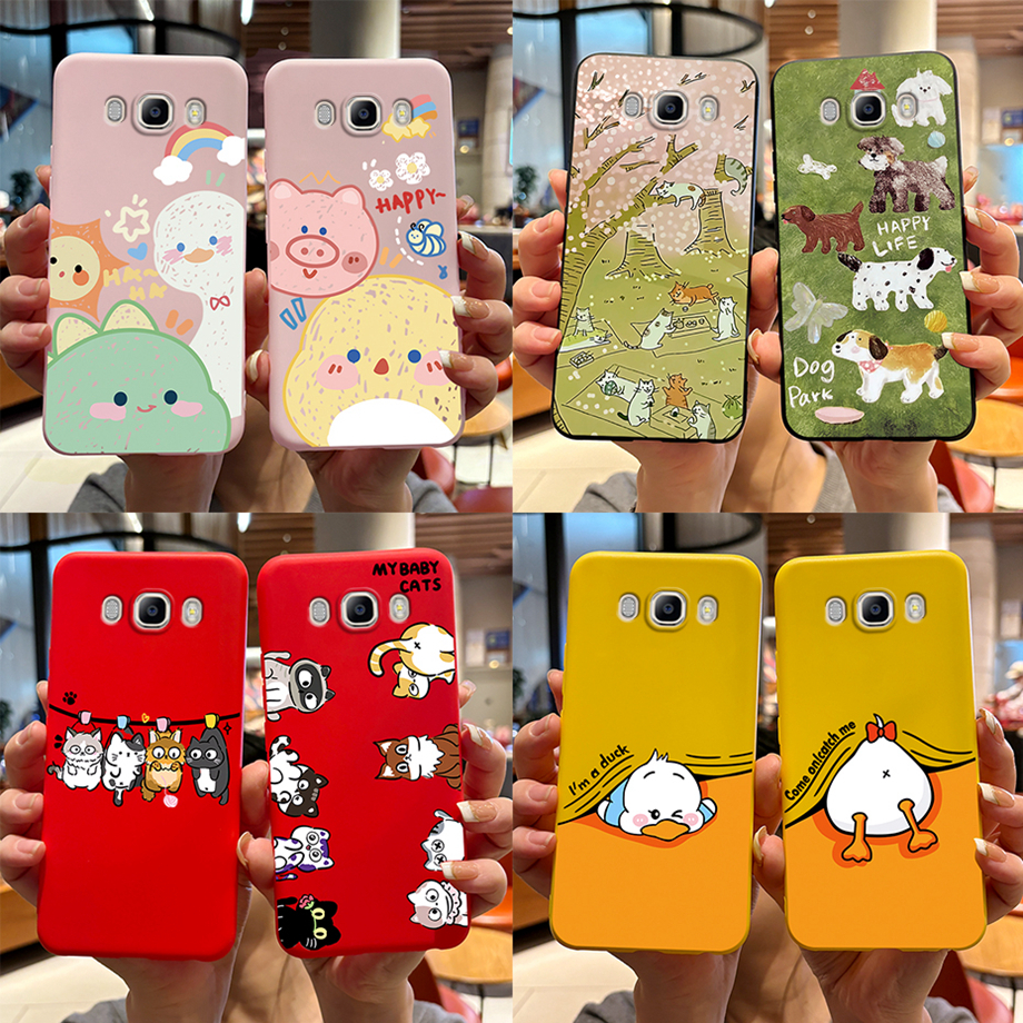 เคสโทรศัพท์ ซิลิโคนนิ่ม กันกระแทก ลายสัตว์น่ารัก สําหรับ Samsung Galaxy J7 (2016) J7 2016 J710F J710H