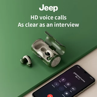 Jeep JP-EC003 หูฟังแบบหนีบ บลูทูธ5.4 หูฟังเปิดหู เสียง HIFI คุณภาพสูง หูฟังบลูทูธ กันน้ํา พร้อมไมโครโฟน สําหรับเล่นกีฬา