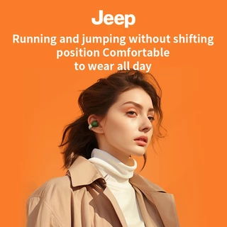 Jeep JP-EC003 หูฟังแบบหนีบ บลูทูธ5.4 หูฟังเปิดหู เสียง HIFI คุณภาพสูง หูฟังบลูทูธ กันน้ํา พร้อมไมโครโฟน สําหรับเล่นกีฬา