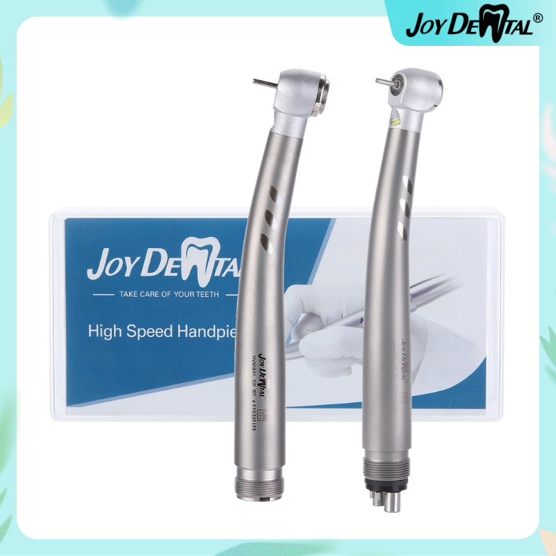 Joydental แฮนพีช ความเร็วสูง สําหรับทันตกรรม | ปุ่มกดเครื่องกําเนิดไฟฟ้า LED เซรามิค แบริ่งสเปรย์น้ํา 4 ปุ่ม JD008A-SP