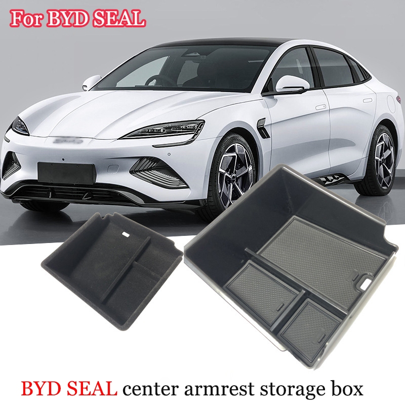 BYD รถ Central Armrest กล่องเก็บของสําหรับ BYD Seal คอนโซลกลาง Sundries Packing Organizer