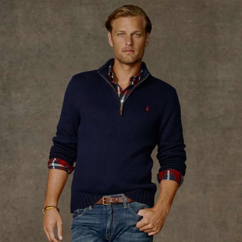 Polo Ralph Men เสื้อกันหนาวคุณภาพสูง Jersey Fashion Laurens เสื้อกันหนาวแขนยาว Laren Cotton Pullover 1688