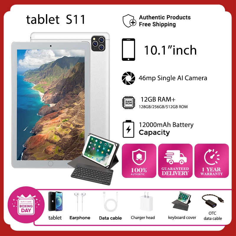 Samsung Original S11Galaxy Tablet แท็บเล็ตใหม่ ของแท้ 12GB + 512GB Android แท็บเล็ต ห้องเรียนออนไลน์ การเรียนรู้ ขายดี