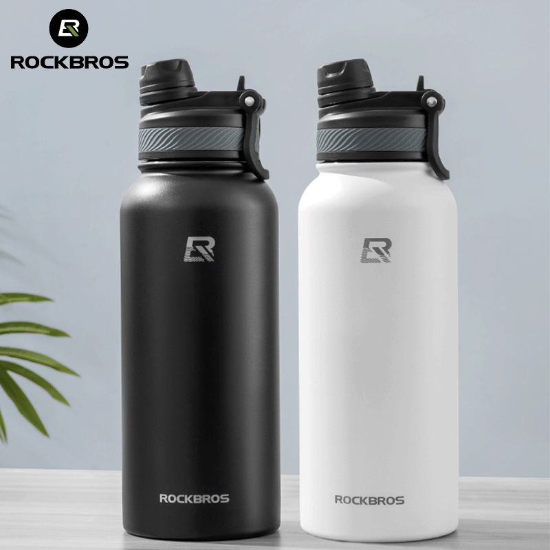 【TH Delivery】ROCKBROS แก้วเก็บความร้อนสแตนเลส 304 ความจุ 550ml-1200ml เก็บความร้อน/เย็นได้ 12 ชั่วโมง หลายชั้น ความจุมาก พกพาสะดวก แก้วน้ำสำหรับกิจกรรมกลางแจ้ง
