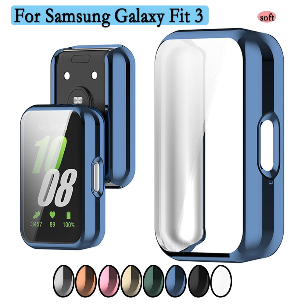 เคสใหม่ล่าสุด สําหรับ Samsung Galaxy Fit 3 ตัวป้องกันหน้าจอนาฬิกา นิ่ม และทนทาน TPU ฝาครอบเต็มรูปแบบ อุปกรณ์เสริมสมาร์ทวอทช์