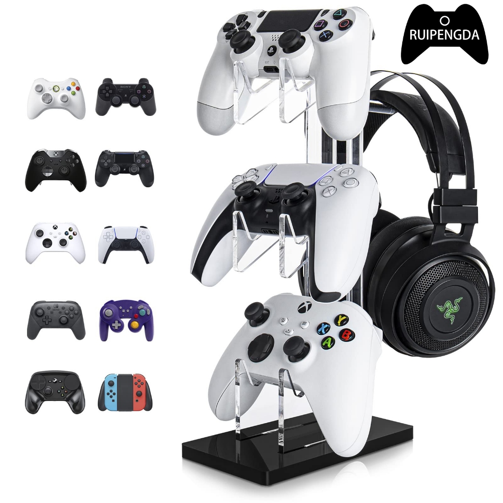 ขาตั้งอะคริลิค 3 ชั้น อุปกรณ์เสริม สําหรับจอยเกม PS5 PS4 ps3 ps2 switch pro xbox