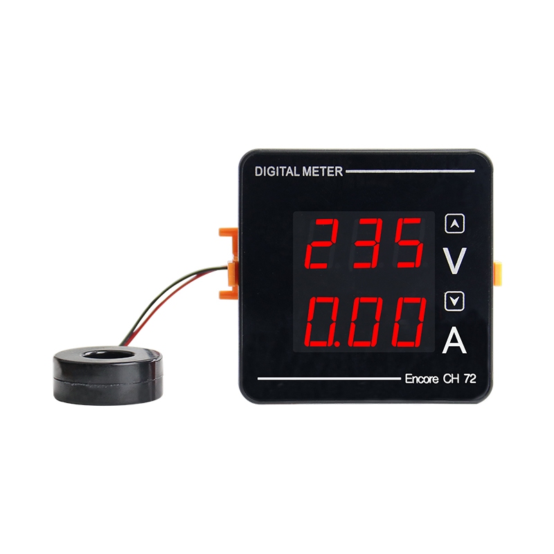 AC50-500V 0-120A จอแสดงผลดิจิตอลแรงดันไฟฟ้าและปัจจุบัน Dual Vol Meter ความแม่นยําสูง CH72